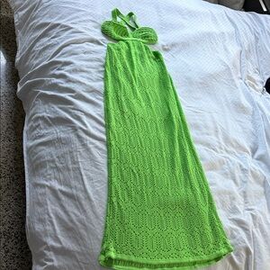 Vibrant Green Long Sleeve Dress